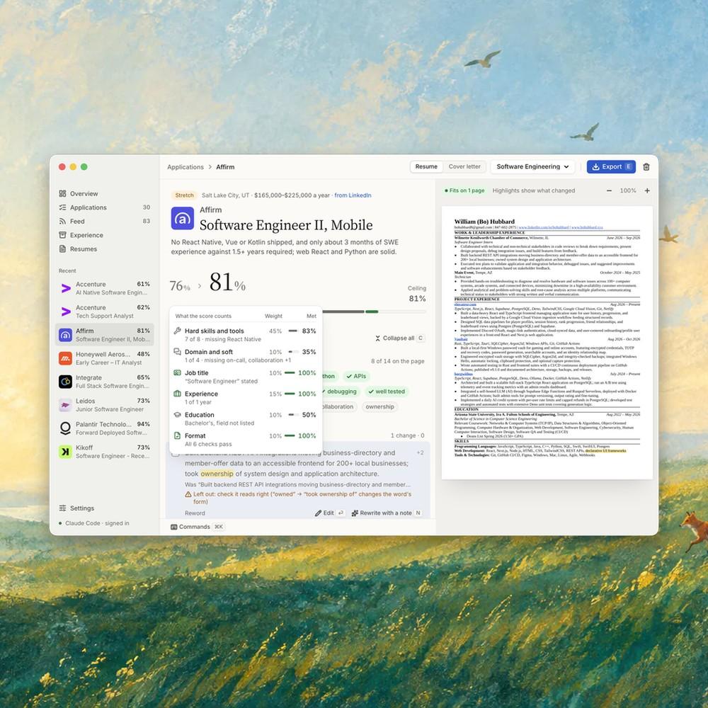 Gliide — Job search app